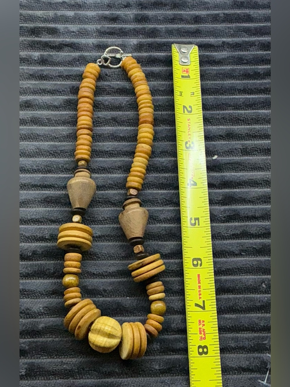 Boho Ethnic Jewelry Lot Multi Strand Turquoise Stone Clay Wood Bead Necklace Set - Picture 5 of 13